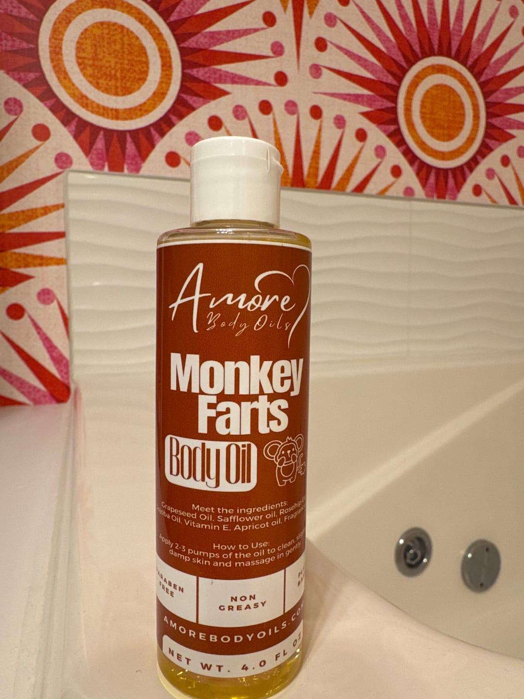Customer photo review of Monkey Farts - Body Oil - Limited Edition