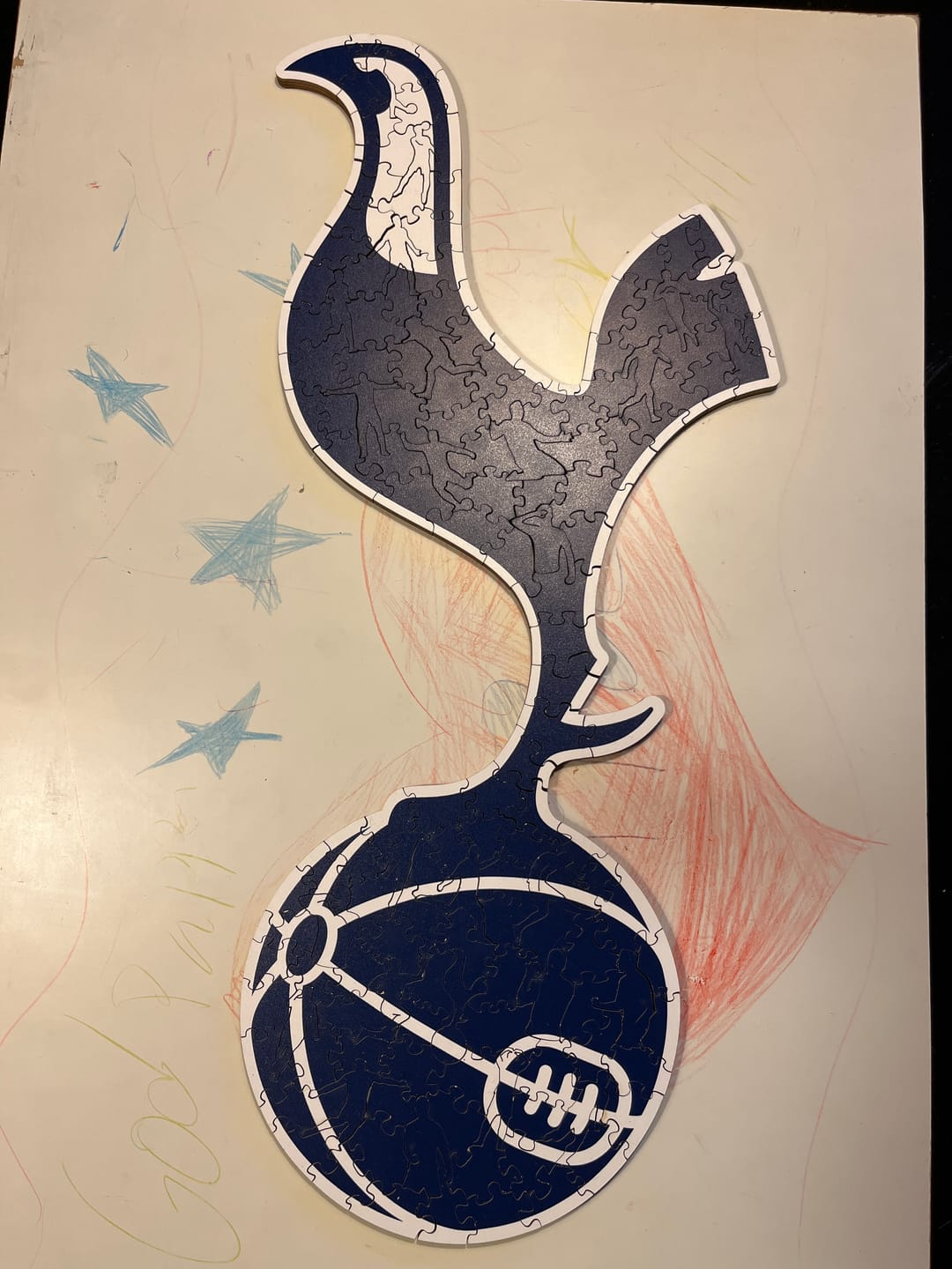 Customer photo review of Tottenham Hotspur FC® Logo - Wooden Puzzle