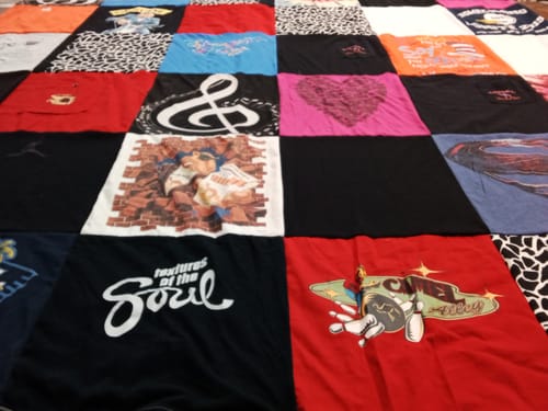 Customer photo review of Premium T Shirt Quilt