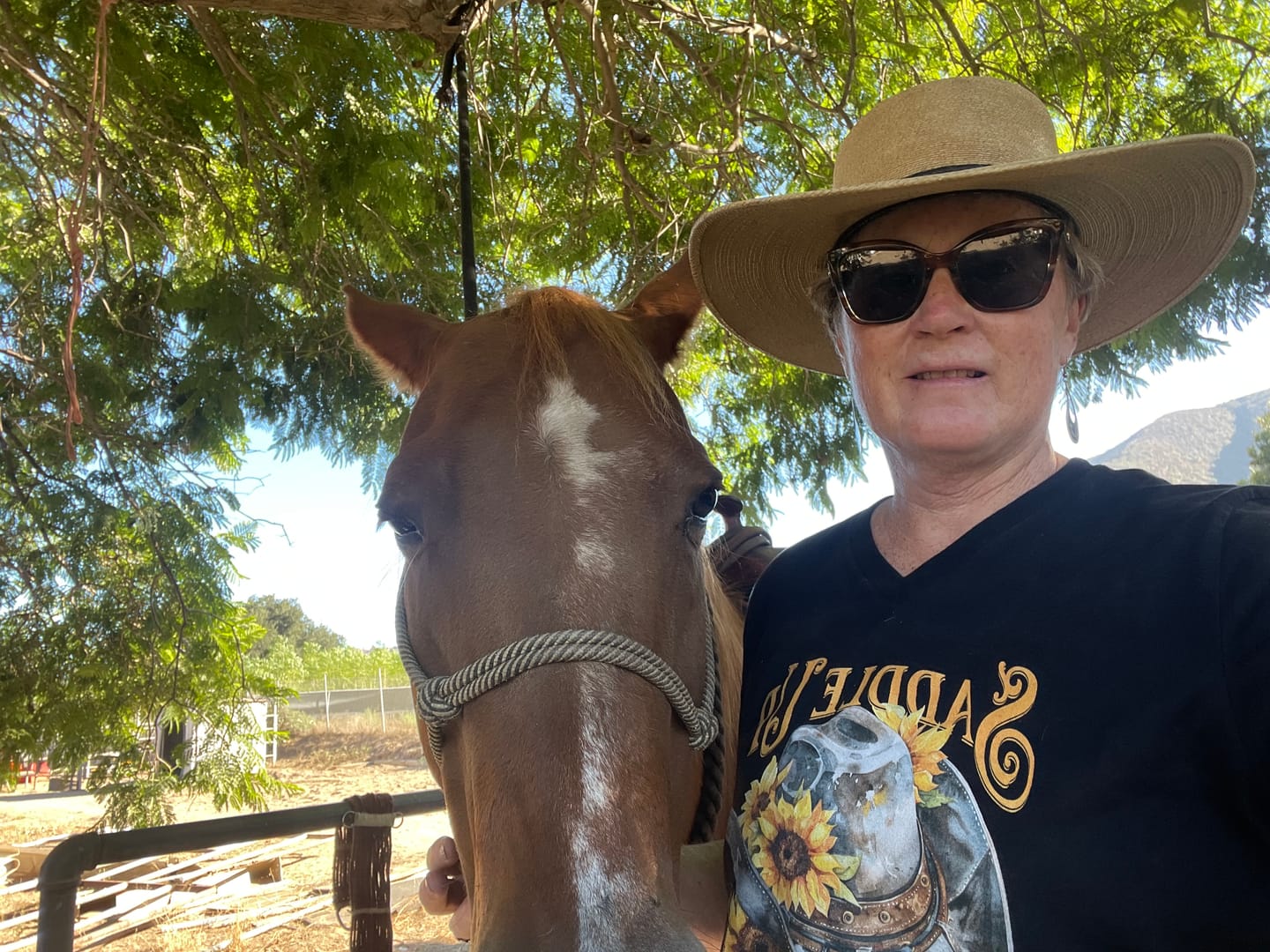 Customer photo review of Saddle Up Sunshine V-neck