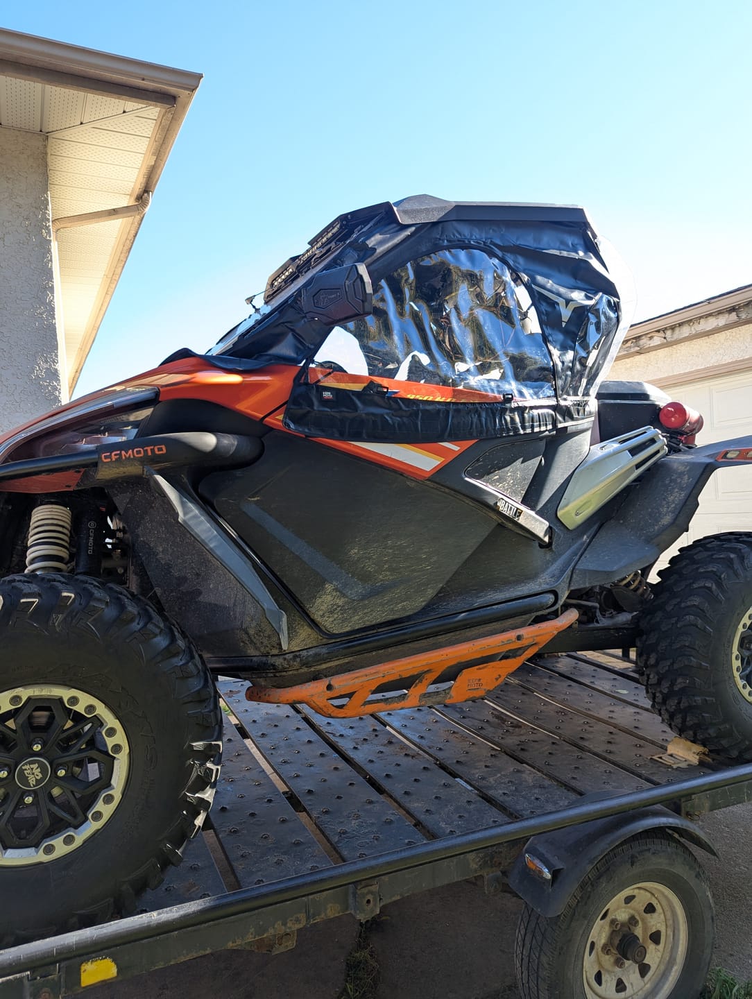 Customer photo review of Soft Cab Enclosures Upper Door for CFMOTO ZForce 950