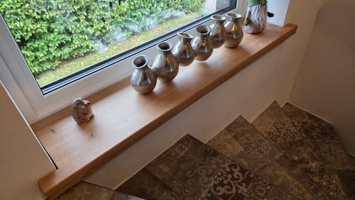 Customer photo review of Aufsatzfensterbank Eiche