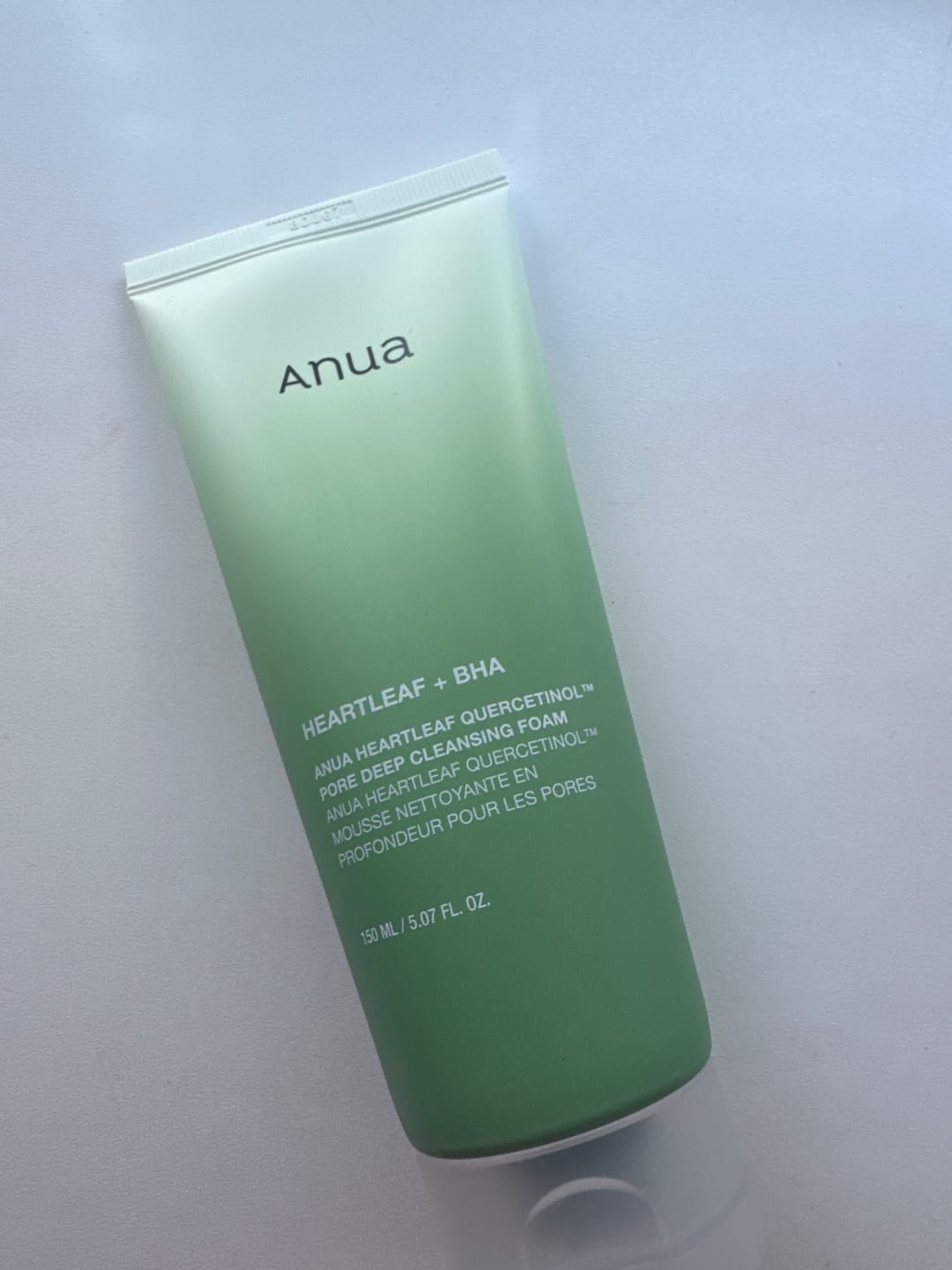 Customer photo review of Putiņas dziļai sejas mazgāšanai un attīrīšanai Anua Heartleaf Quercetinol Deep Pore Cleansing Foam