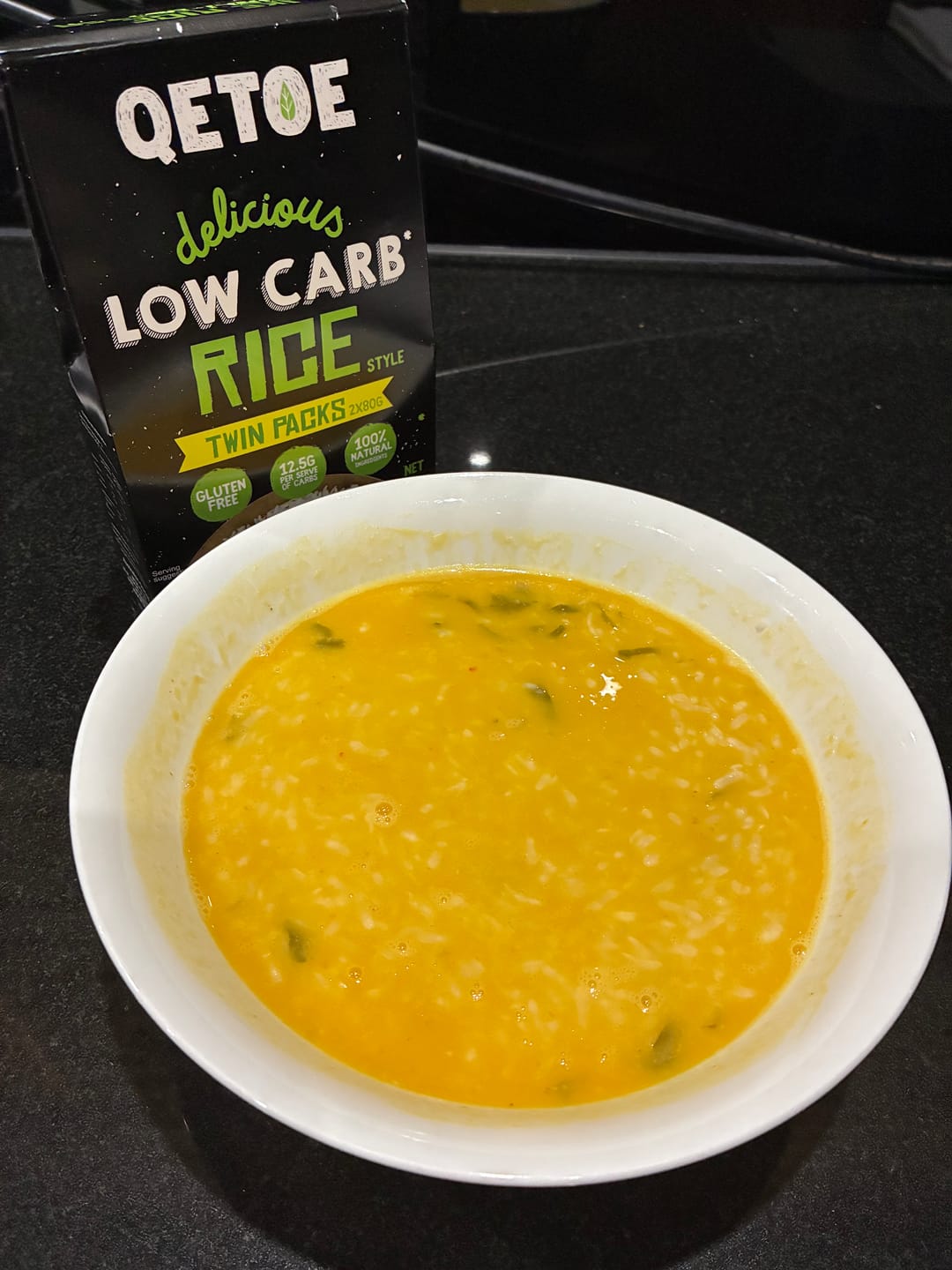 Customer photo review of Qetoe Low Carb Rice BULK VALUE 10 X TWIN PACKS