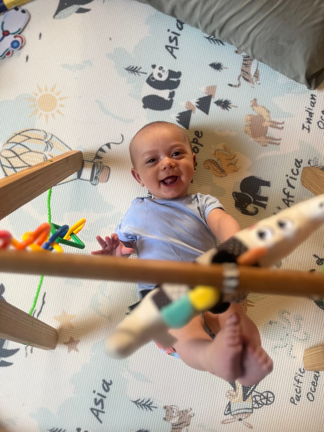 Customer photo review of PRE-ORDER: ABC Africa/ World Map Play Mat (Large)