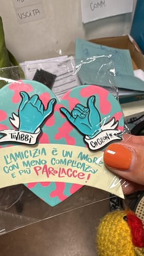 Customer photo review of Spille di coppia "Amicizia"