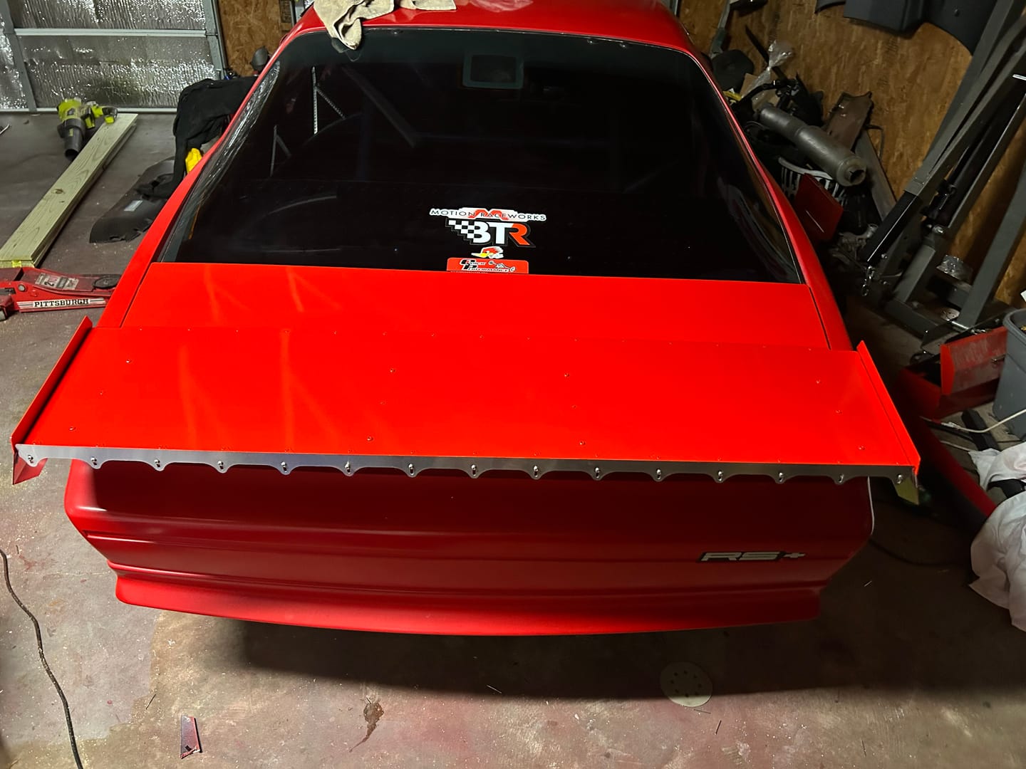 Customer photo review of 1982-92 Chevy Camaro Aluminum 15" Strutless Drag Wing 31-170