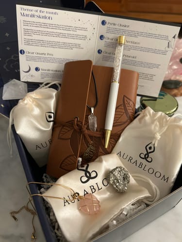 Customer photo review of AuraBloom Subscription Box
