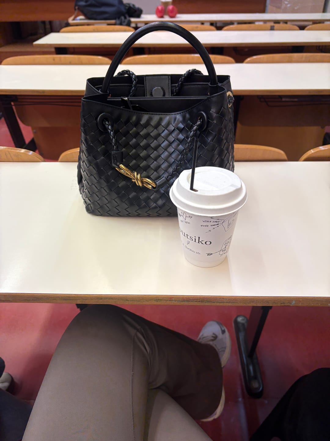 Customer photo review of Lucia Woven Bag