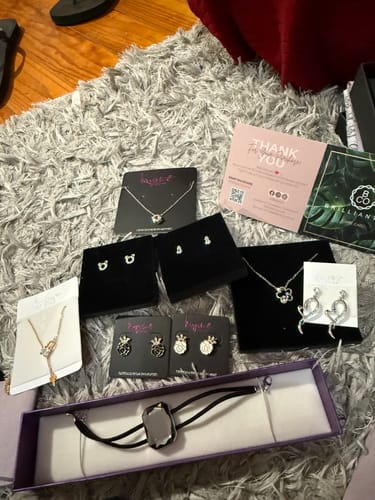 Customer photo review of Boxed Mystery Jewellery Bag-2 Embellished with SWAROVSKI® Crystals