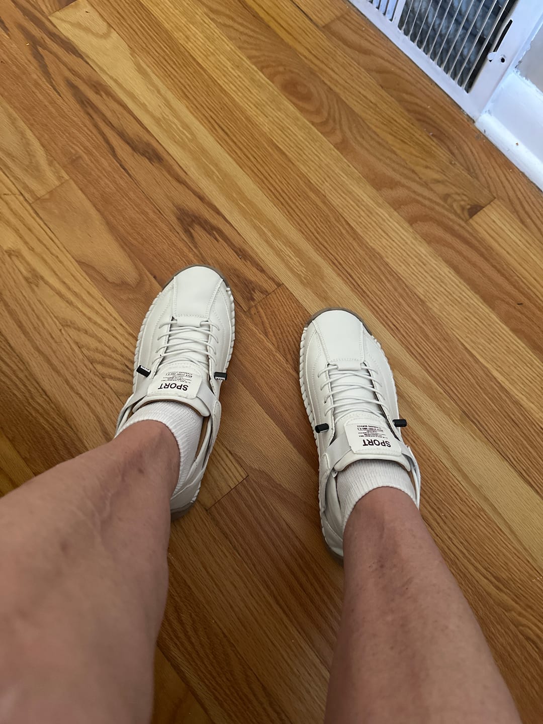 Customer photo review of FlexWalk™ Women's Leather Sneakers – Soft Comfort & Orthopedic Support