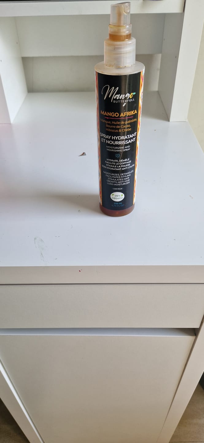 Customer photo review of Spray Hydratant et nourrissant - MANGO AFRIKA