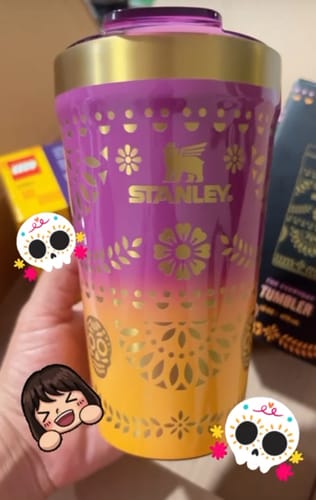 Customer photo review of Stacking Beer Pint Sunrise Catrina | 473ML