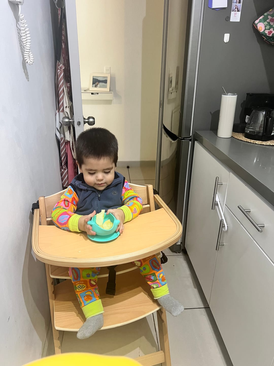 Customer photo review of Silla de Comer ENOCK Madera