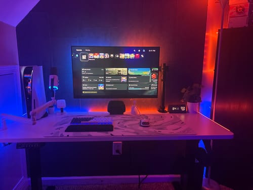 Customer photo review of Snow Swirl Mousepad