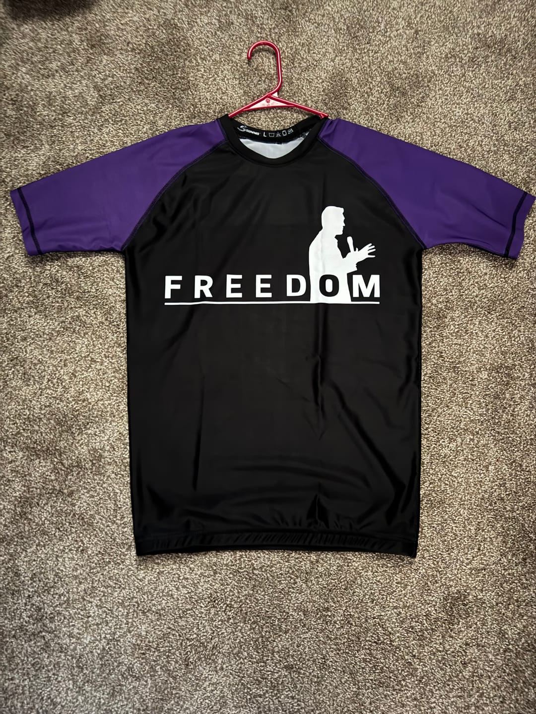 Customer photo review of Exclusive Custom Purple Rashguard / Compression Top