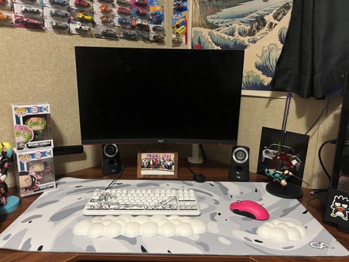 Customer photo review of Snow Swirl Mousepad