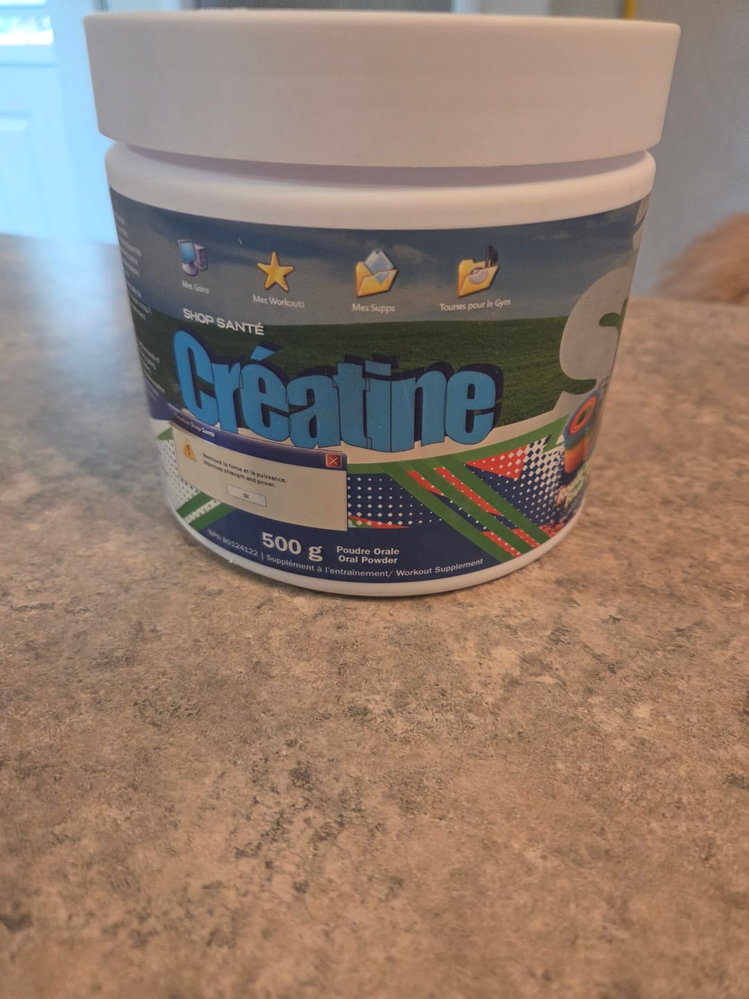 Customer photo review of Shop Santé - Essentiel Créatine - 500g