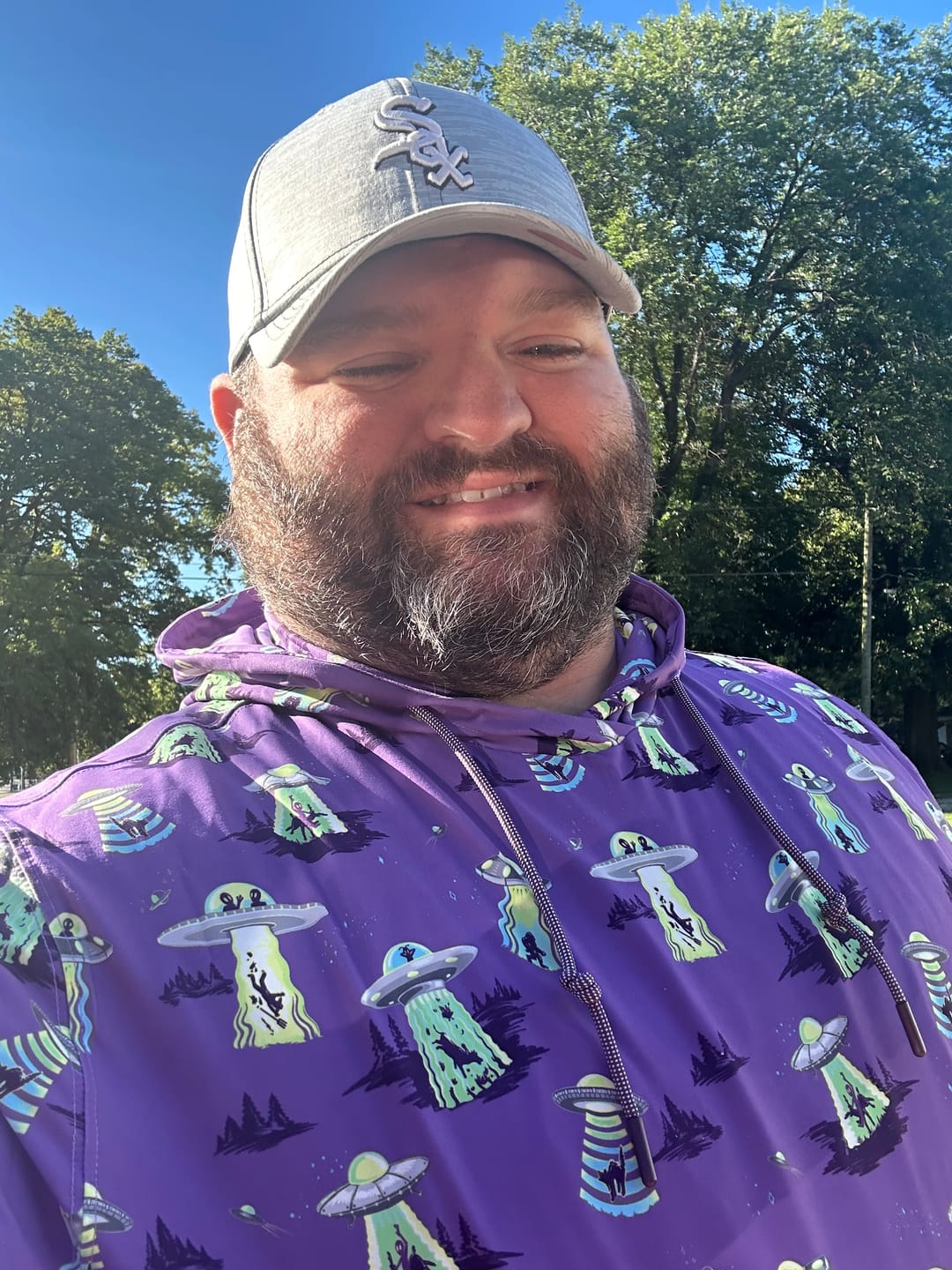 Customer photo review of Scream Me Up! – Performance Hoodie