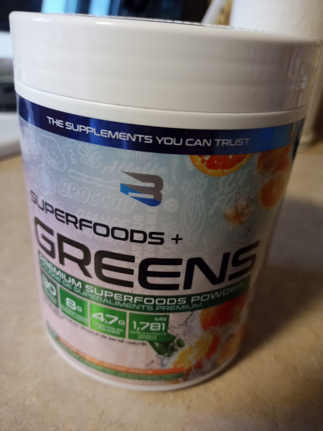 Customer photo review of Believe Supplements - Superfoods + Greens - 300g
