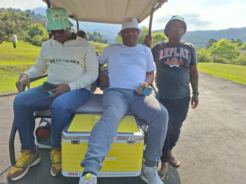 Customer photo review of Springboks Word Quarter Zip Sweat-Ivory
