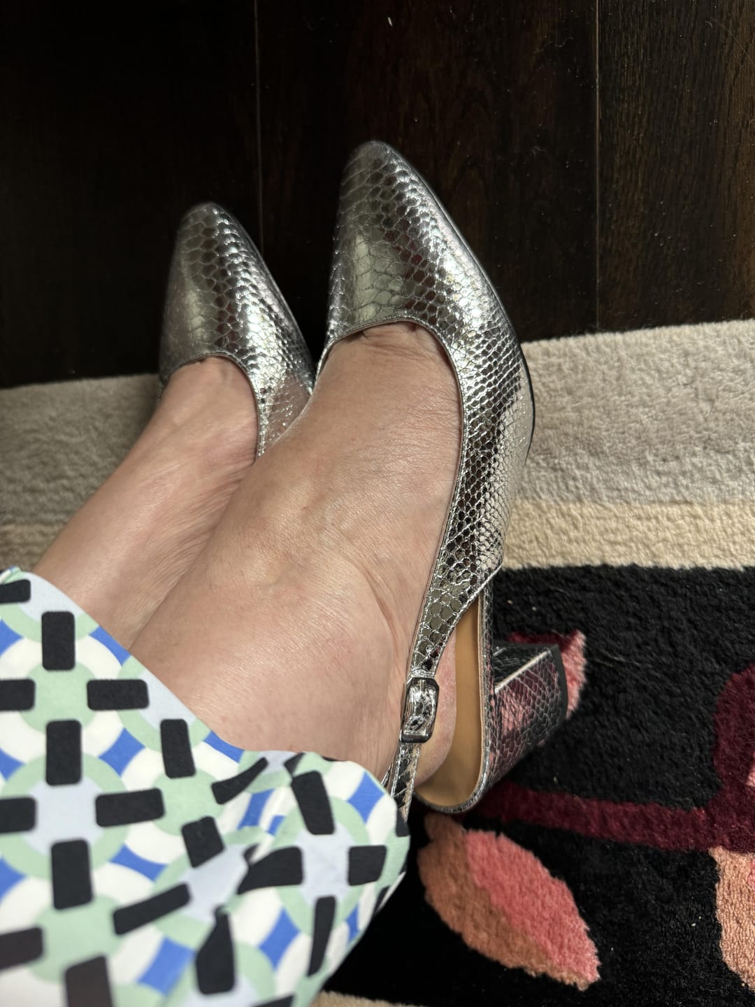 Customer photo review of Slingpumps Silver