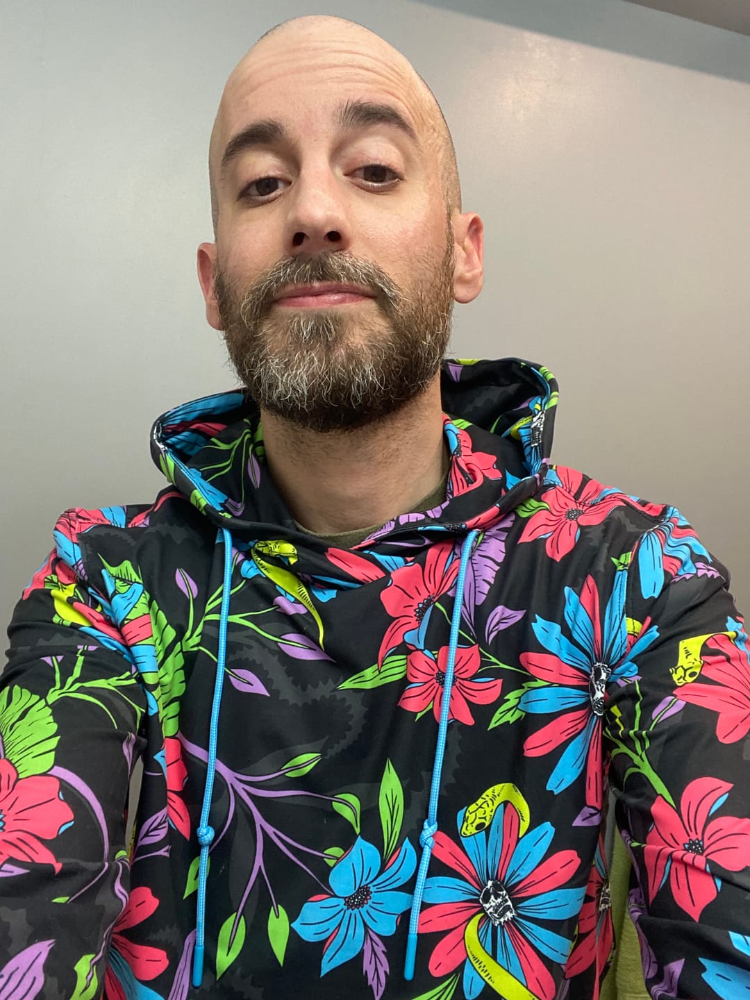 Customer photo review of Doom and Bloom – Performance Hoodie