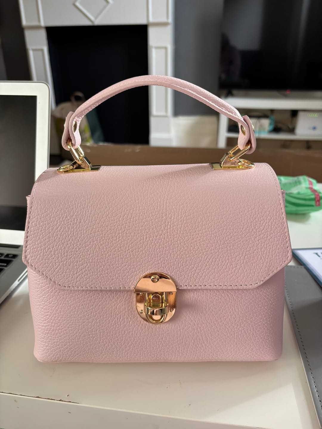 Customer photo review of The Lucinda Top Handle Bag