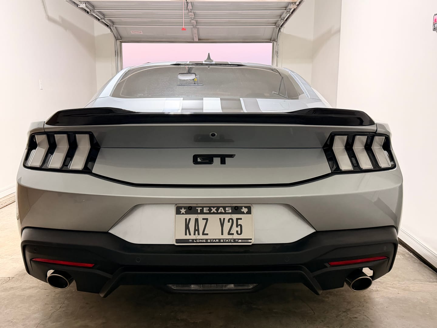 Customer photo review of 2024-2025 Mustang S650 Euro Style Taillights Amber Turn Signal Sequential