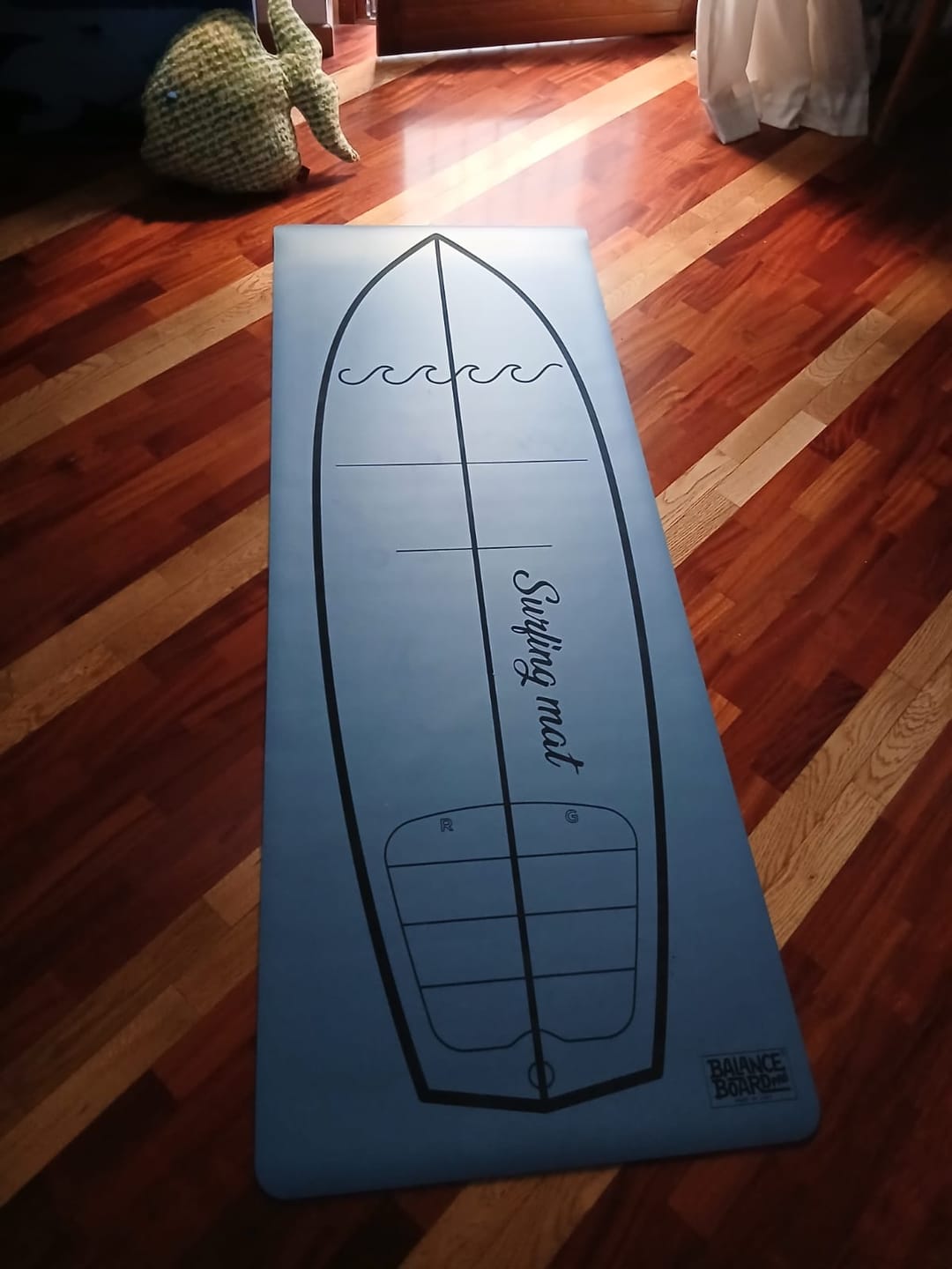 Customer photo review of Surfing mat, the yoga mat for Surfers