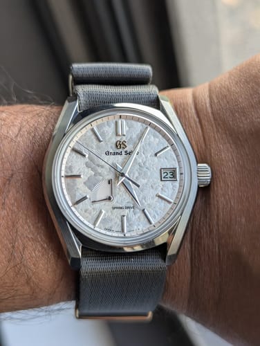 Customer photo review of Admiralty Grey Nylon Watch Strap