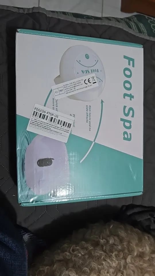 Customer photo review of Revitalizing Ionic Foot Spa