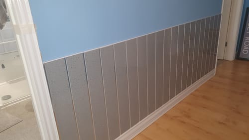 Customer photo review of Incredibond High Strength Solvent Free Panel Grab Adhesive White EU3 Cartridge