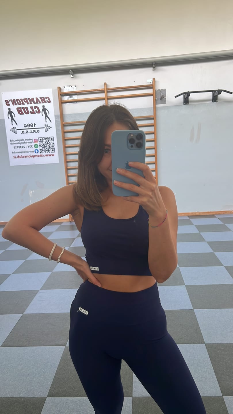 Customer photo review of Completo Yoga Blu Notte