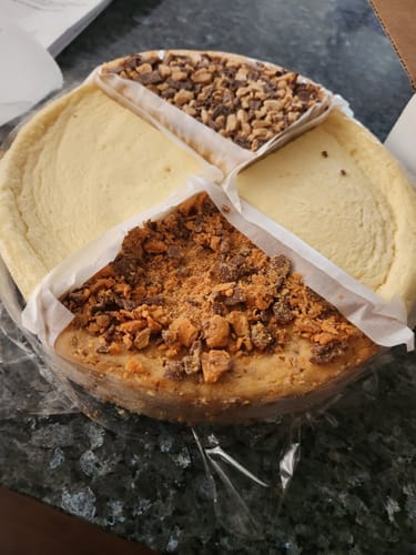 Customer photo review of Cheesecake Sampler