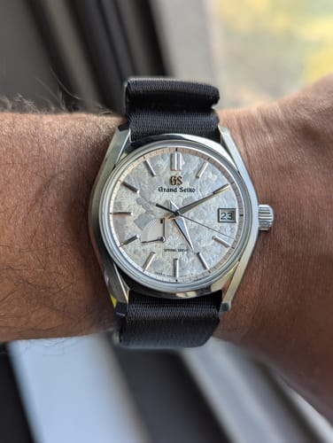 Customer photo review of Black Nylon Watch Strap