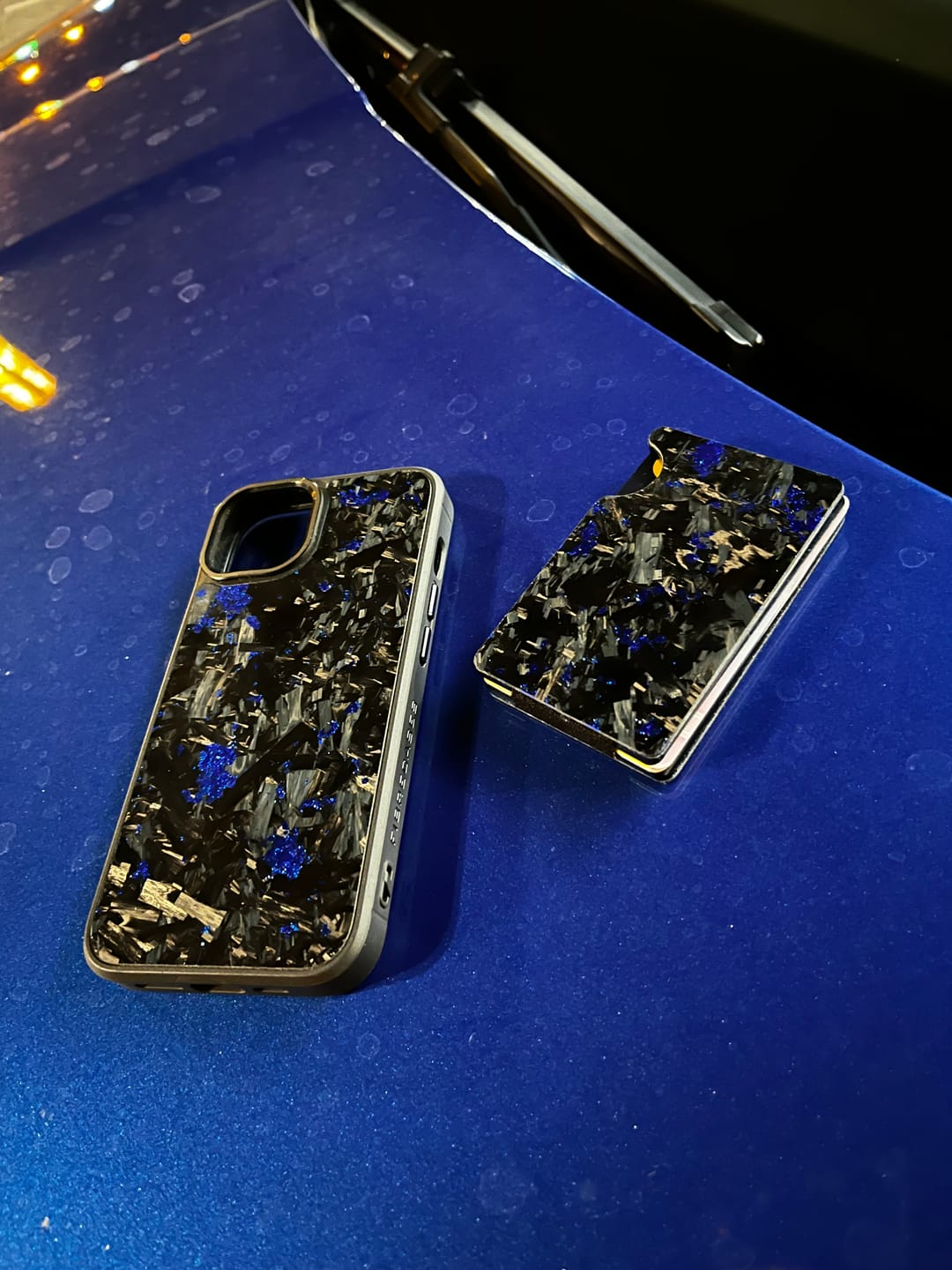 Customer photo review of iPhone Forged Carbon Fiber Phone Case - MagSafe