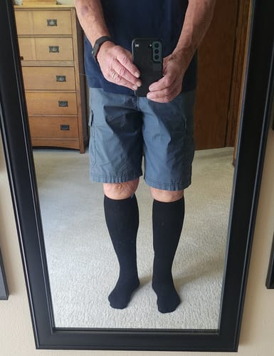 Customer photo review of Performance Eucalyptus Compression Socks