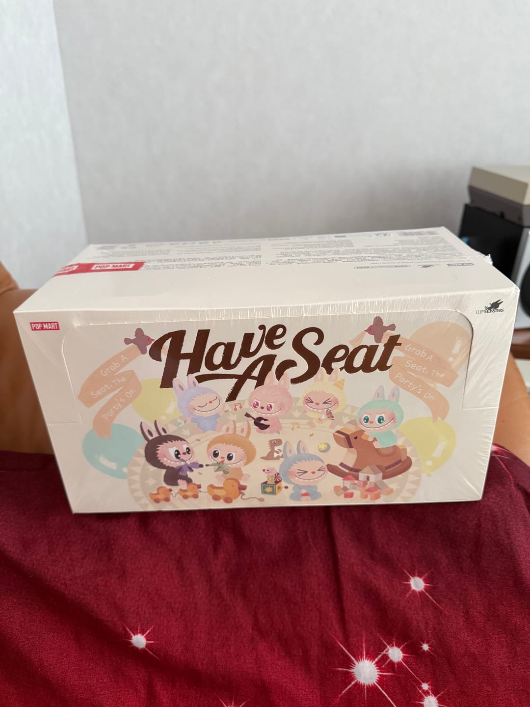 Customer photo review of Pop Mart Labubu The Monsters Have a Seat Vinyl Plush Blind Box
