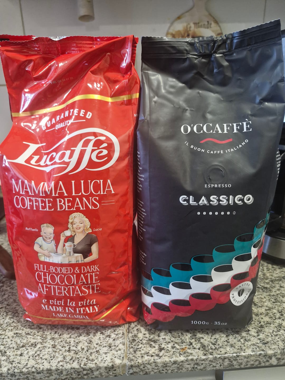 Customer photo review of Lucaffe Mamma Lucia 1 kg Grano Entero
