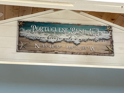 Customer photo review of Personalized Beach House Coastal Sign II