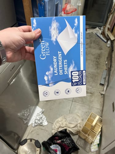 Customer photo review of דפי ניקוי כביסה