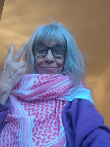 Customer photo review of Red & White Keffiyeh