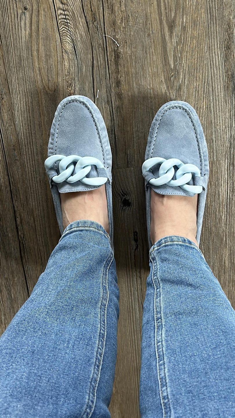 Customer photo review of Loafer Hellblau | Hellblau