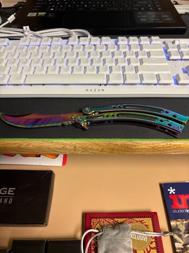 Customer photo review of CSGO Butterfly Balisong Trainer - Spectrum