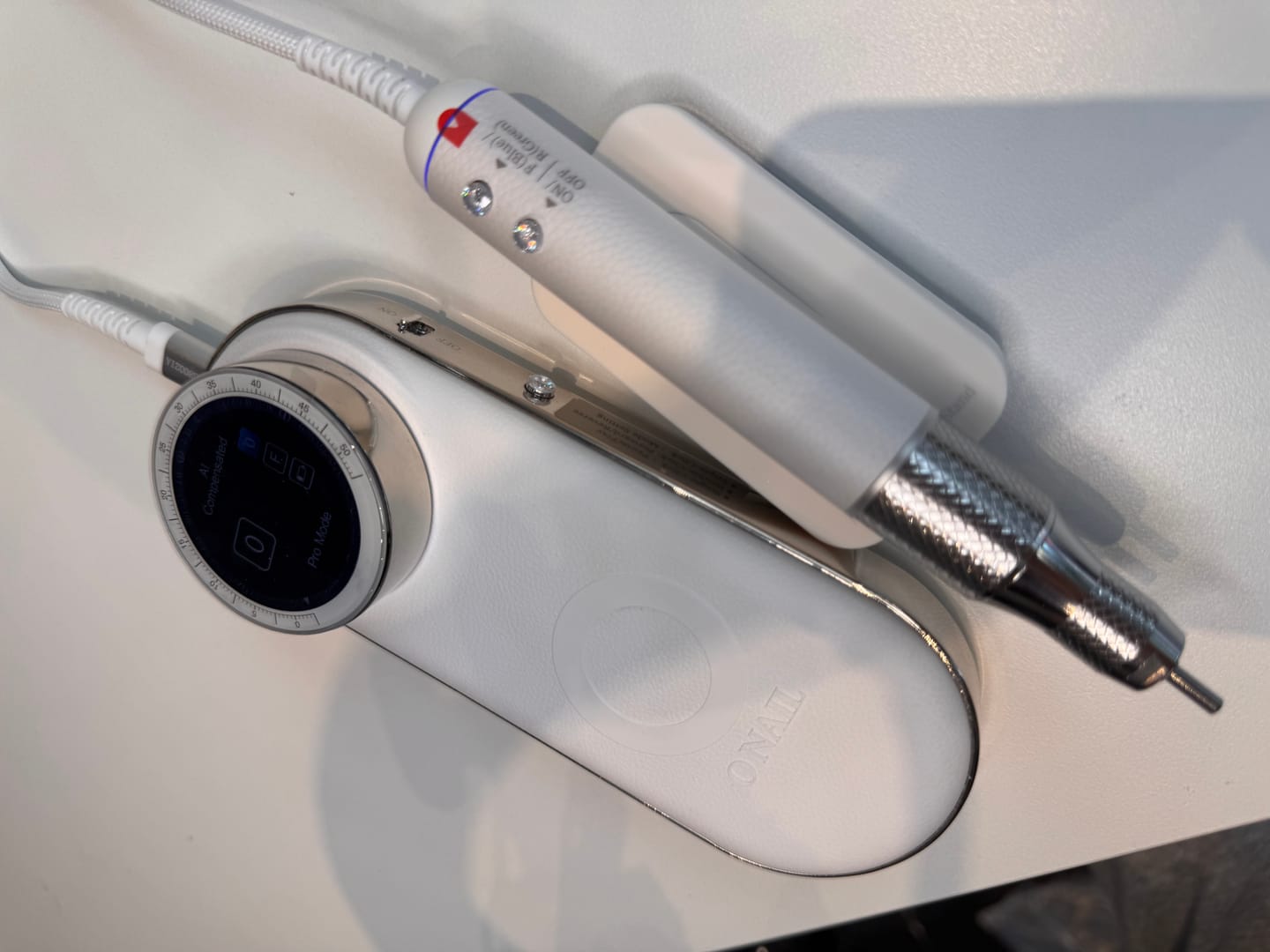 Customer photo review of O NAIL AI Precision Nail Drill -White