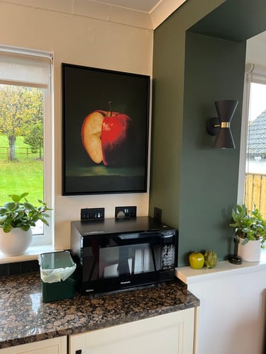 Customer photo review of Red Apple Print