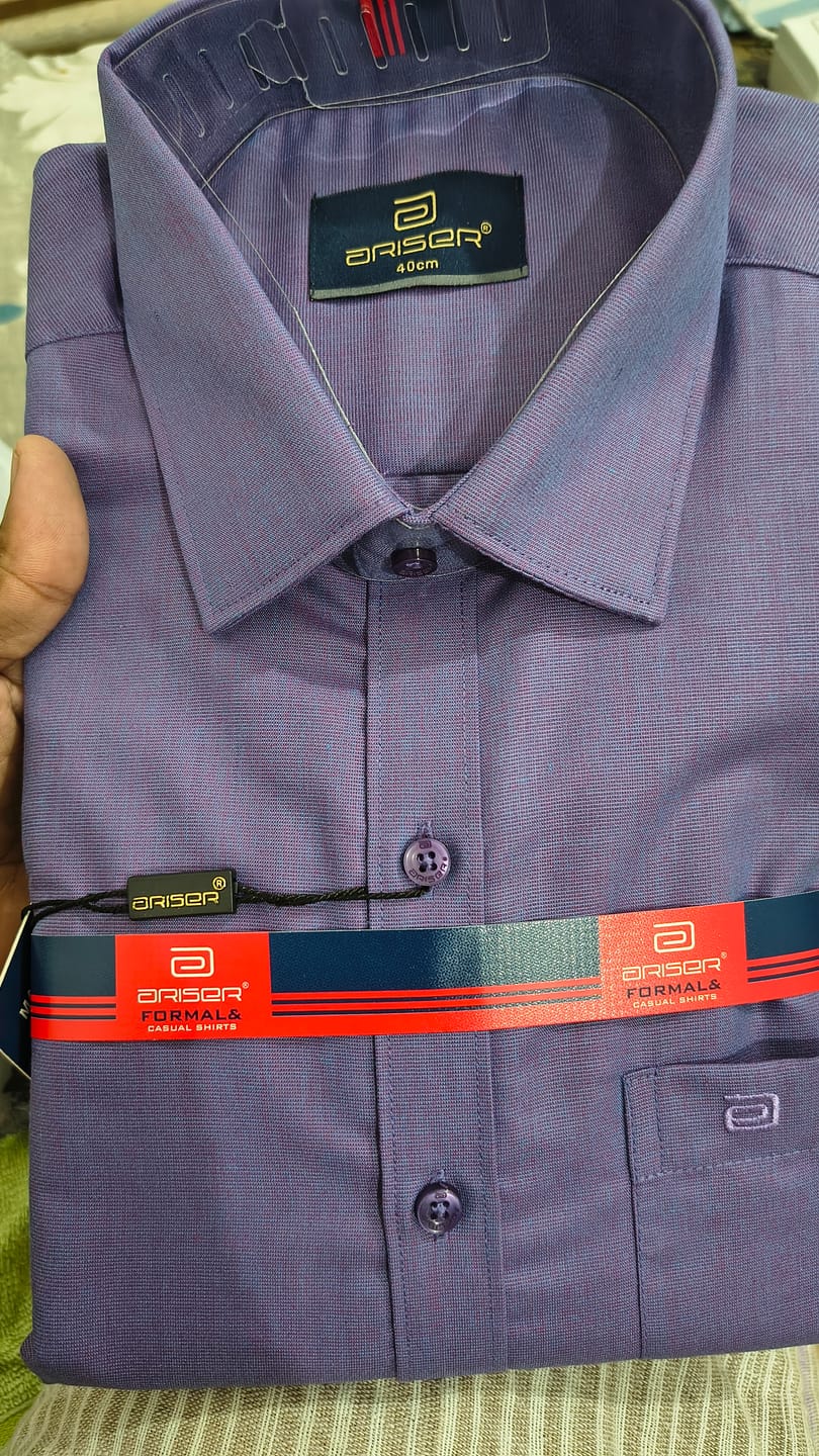 Customer photo review of Super Soft - Iris Purple Formal Shirts for Men | Ariser