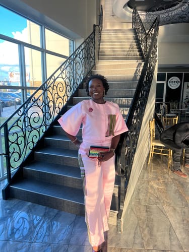 Customer photo review of Allyson Set|Pink