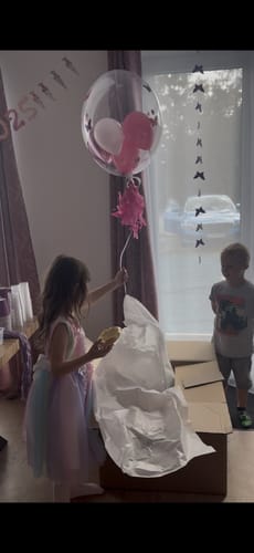 Customer photo review of Schulkind Schmetterlinge Designer Ballon